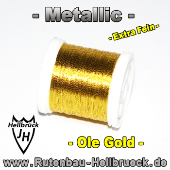 Metallic Bindegarn - Fein - Farbe: Ole Gold - Allerbeste Qualität !!!